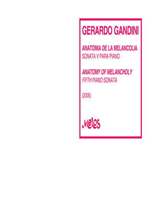 cover image of Anatomía de la melancolía